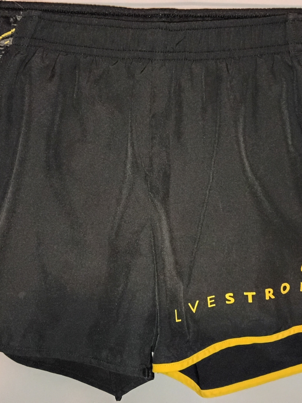 Nike Livestrong Dri-fit Athletic Shorts Black/Yellow